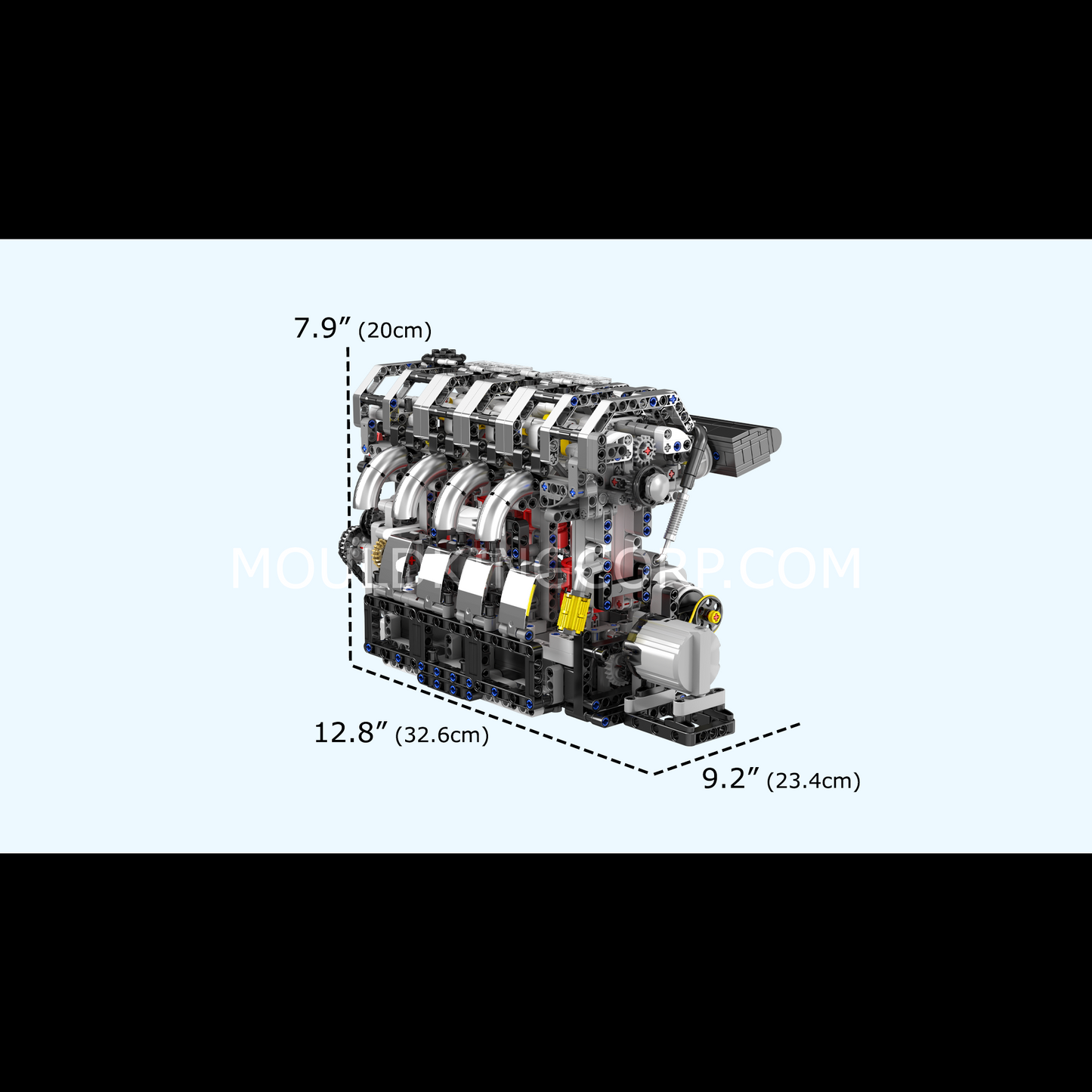 Mould King 10087 Motorised L4 Gasoline Engine Building Set | 1,787 Pcs