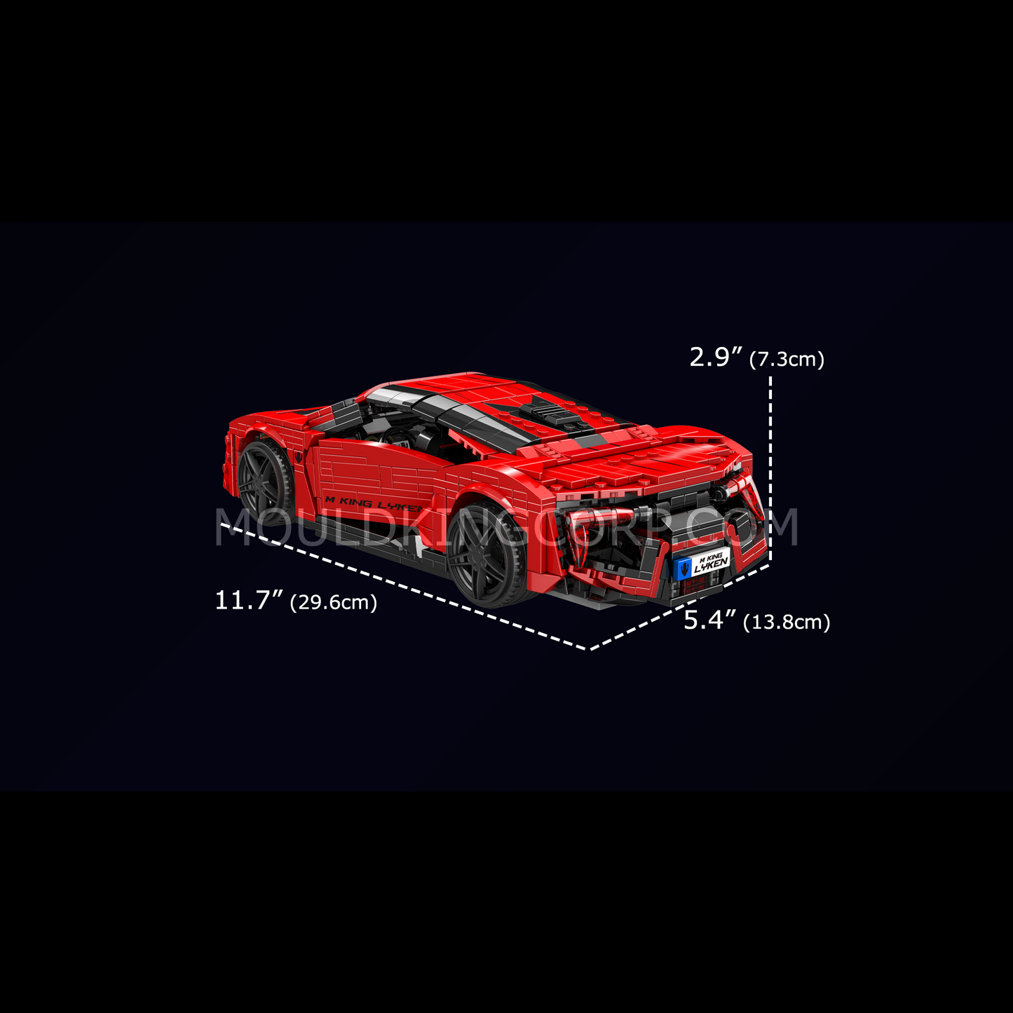 Mould King 10117 Liken Hypersport Car Model Building Set | 1,311 Pcs