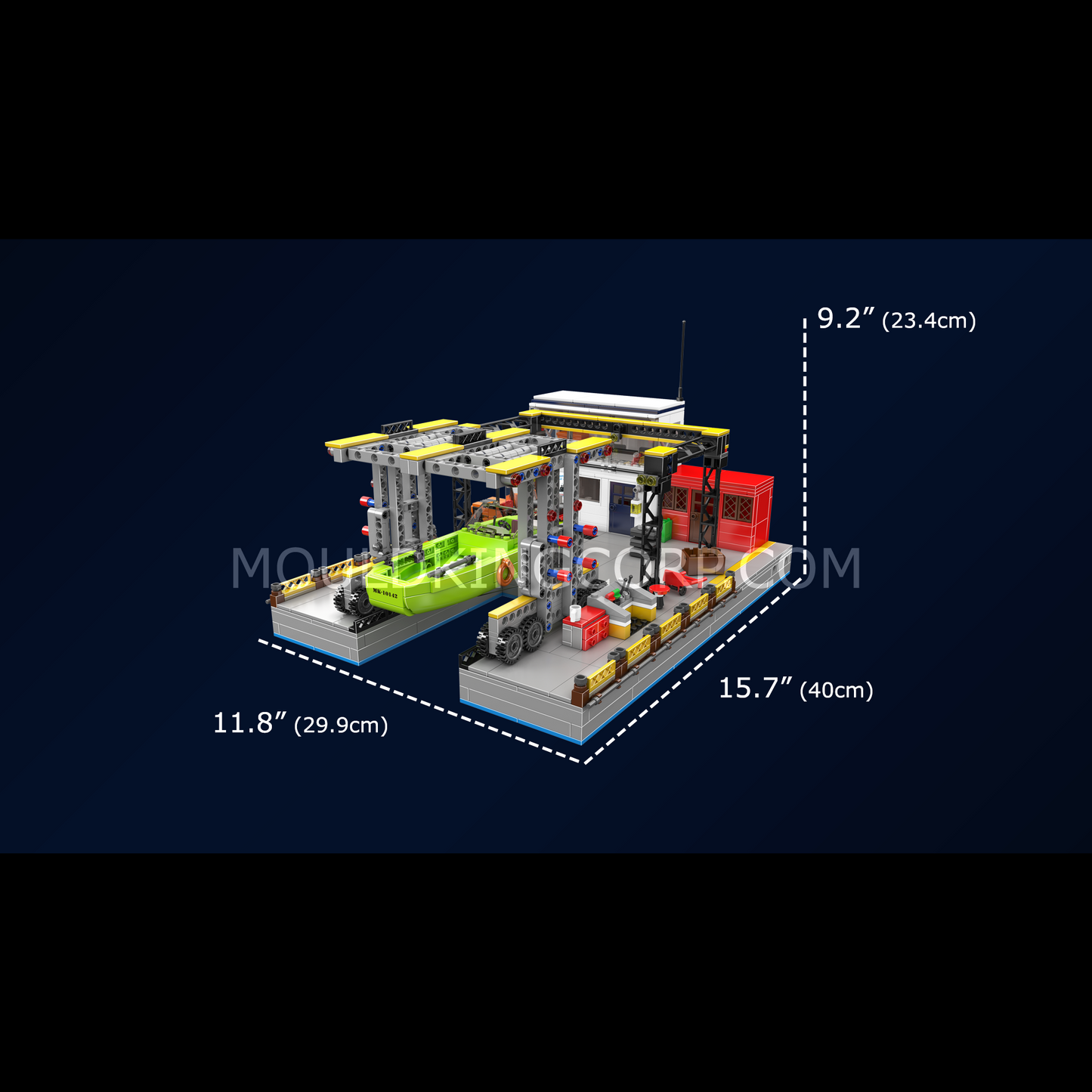 Mould King 10142 Dock Ship Repair Factory Building Set | 1,273 Pcs