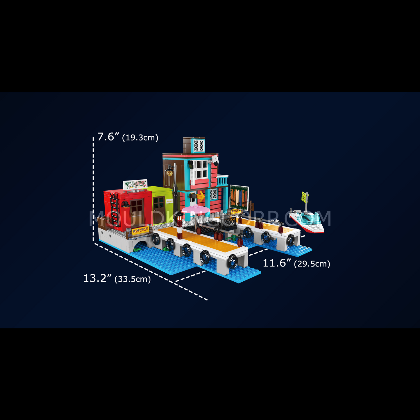 Mould King 10148 Wharf Inn Block Building Set | 782 Pcs