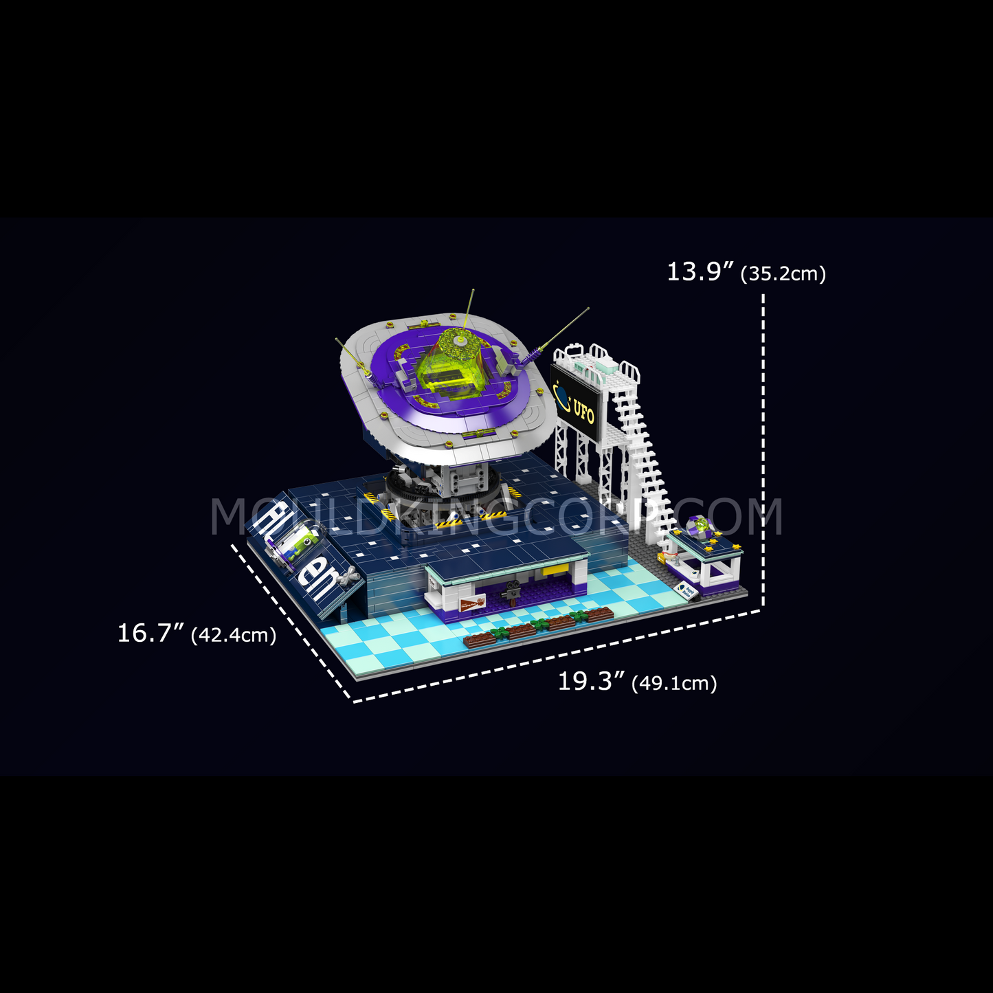 Mould King 11024 Alien UFO Launch Pad BuildingSet | 2,053 Pcs