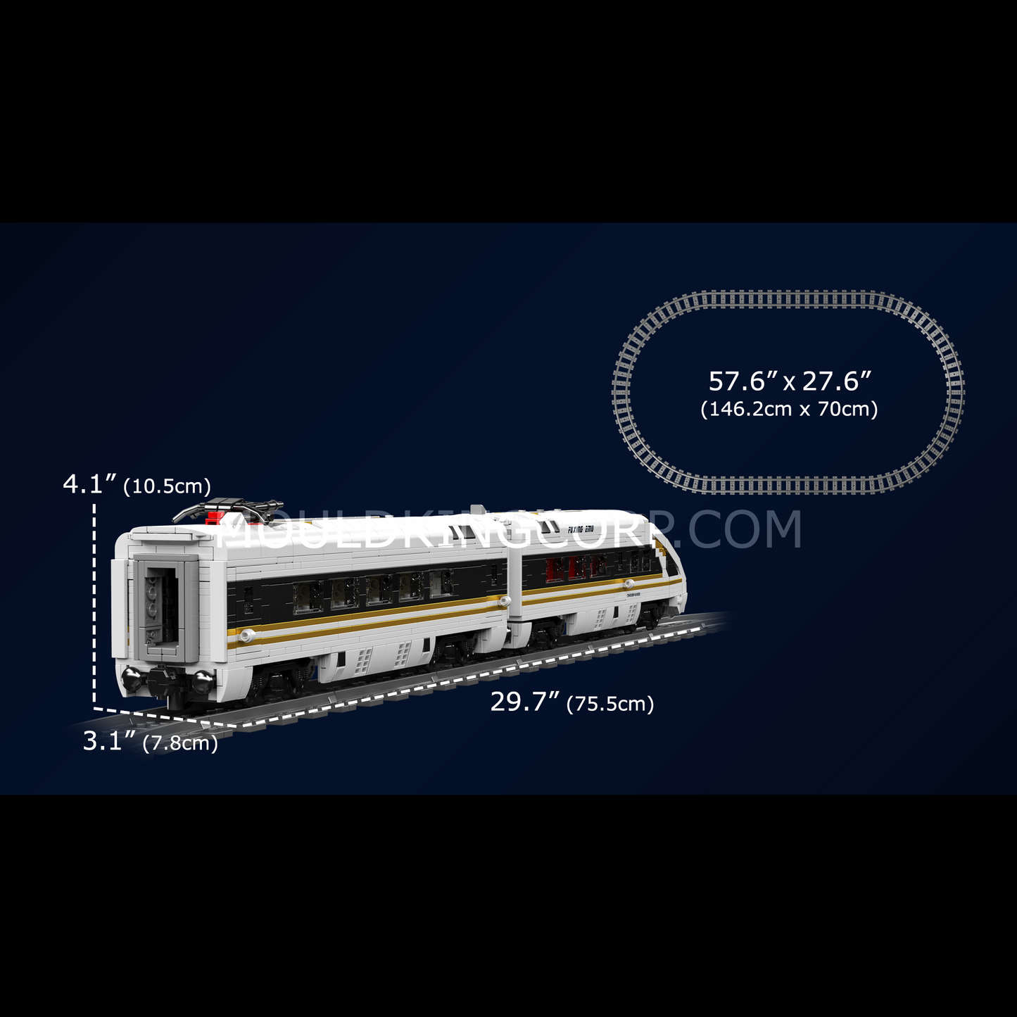 Mould King 12015 Fuxing EMU High-Speed Train Building Set | 2,117 Pcs