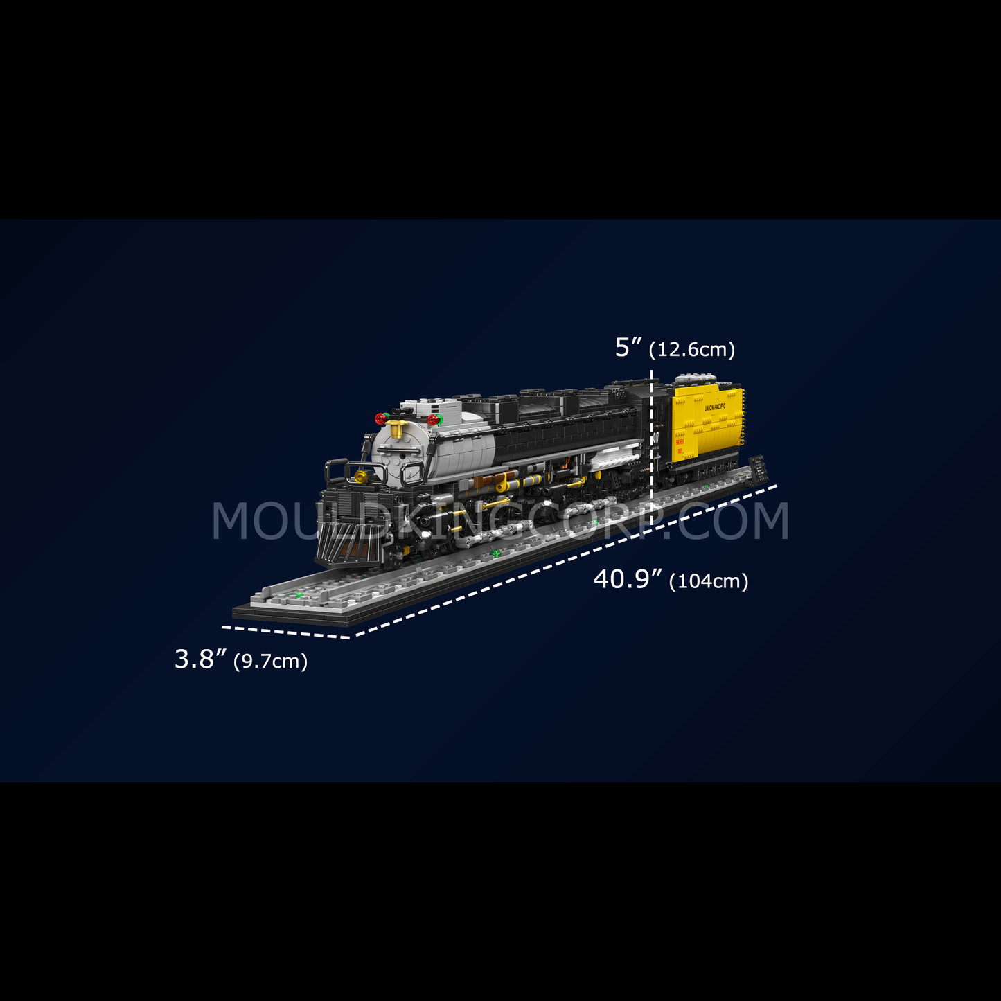 Mould King 12049 Big Boy 4-8-8-4 Steam Locomotive Building Set | 3,040 Pcs