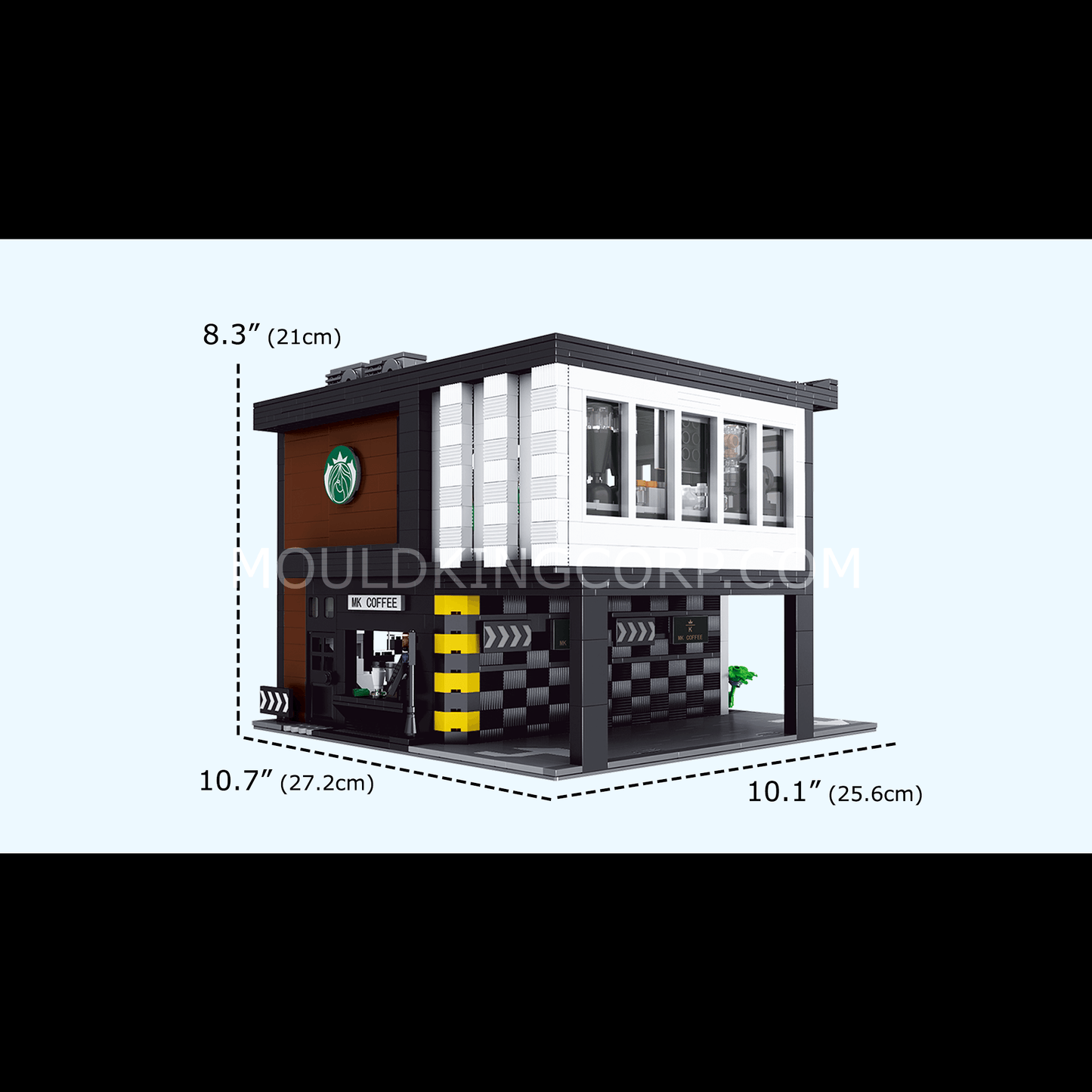 Mould King 16036 Modern Coffee Shop MOC Building Set | 2,728 PCS