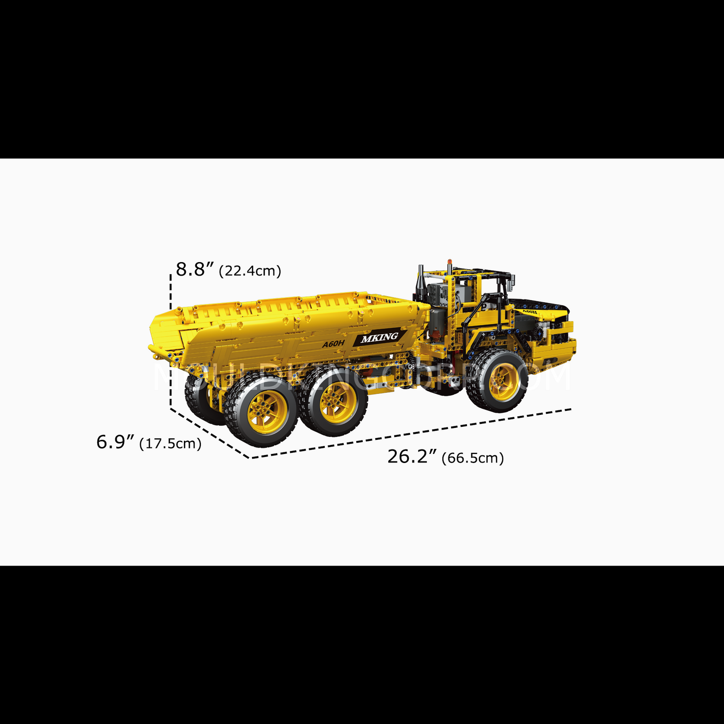 MOULD KING 17010S Remote Control Dump Truck Building Toy Set | 1,930 PCS