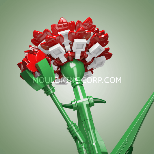 Mould King 24010 Carnation Flower Decor Building Set | 116 PCS