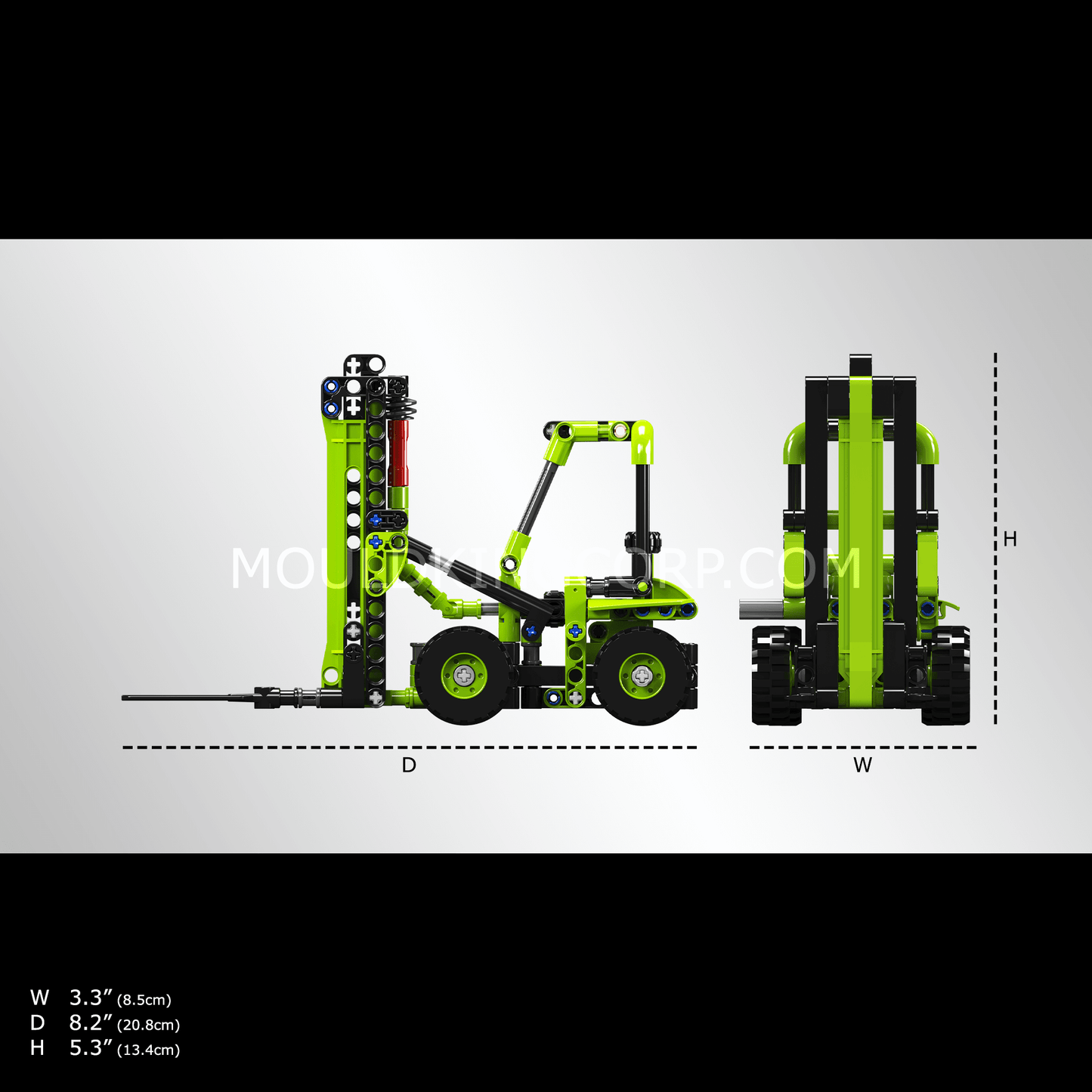Mould King 24017 Forklift Workshop Loading Vehicle Building Toy Set | 219 PCS