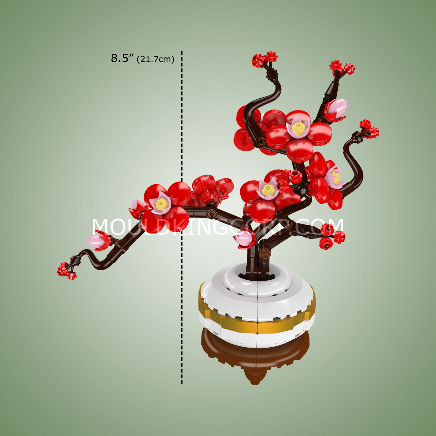 Mould King 24120 Plum Blossom Botanical Building Set | 393 Pcs