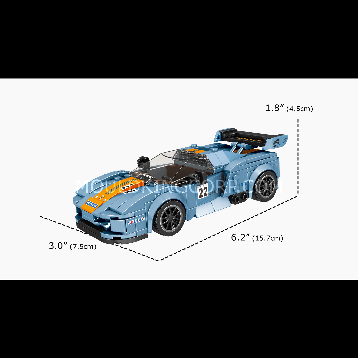 Mould King 27005 The 918 RSR Mini Sports Car Building Set | 330 PCS