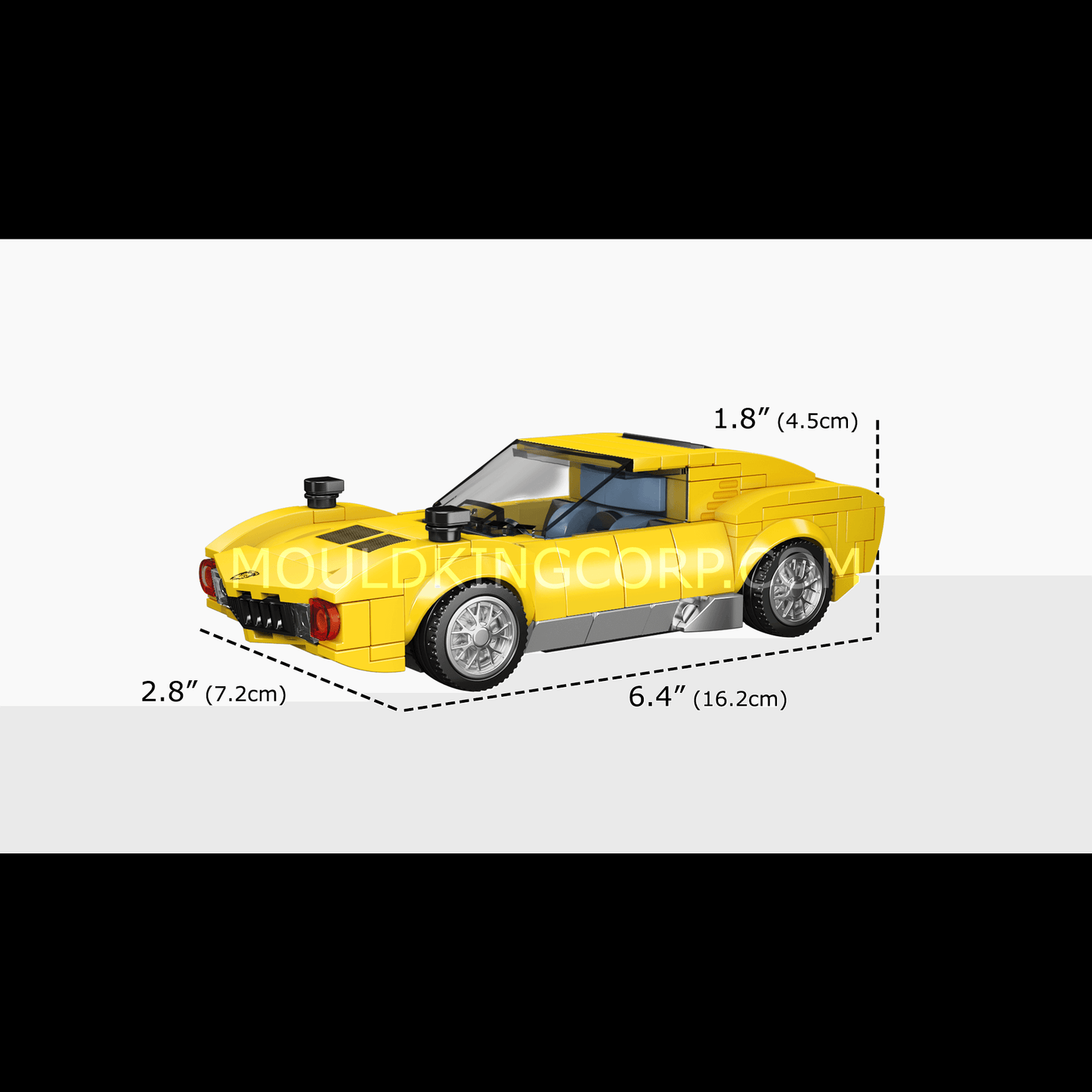 MOULD KING 27039 Italian Bull Miura Car Model Building Set | 321 PCS