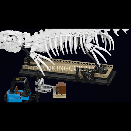 Mould King 29005 Mosasaurus & Velociraptor Fossil Display Model Building Set | 1418 Pcs