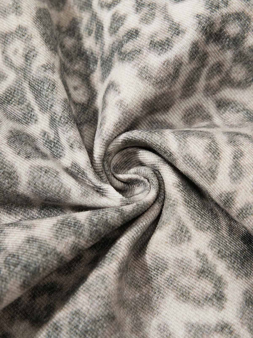 Street Leopard Camouflage Pleated Barrel Jeans - 2636