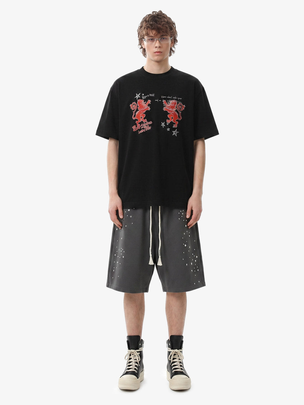 Studded Jersey Sweat Shorts - 2630