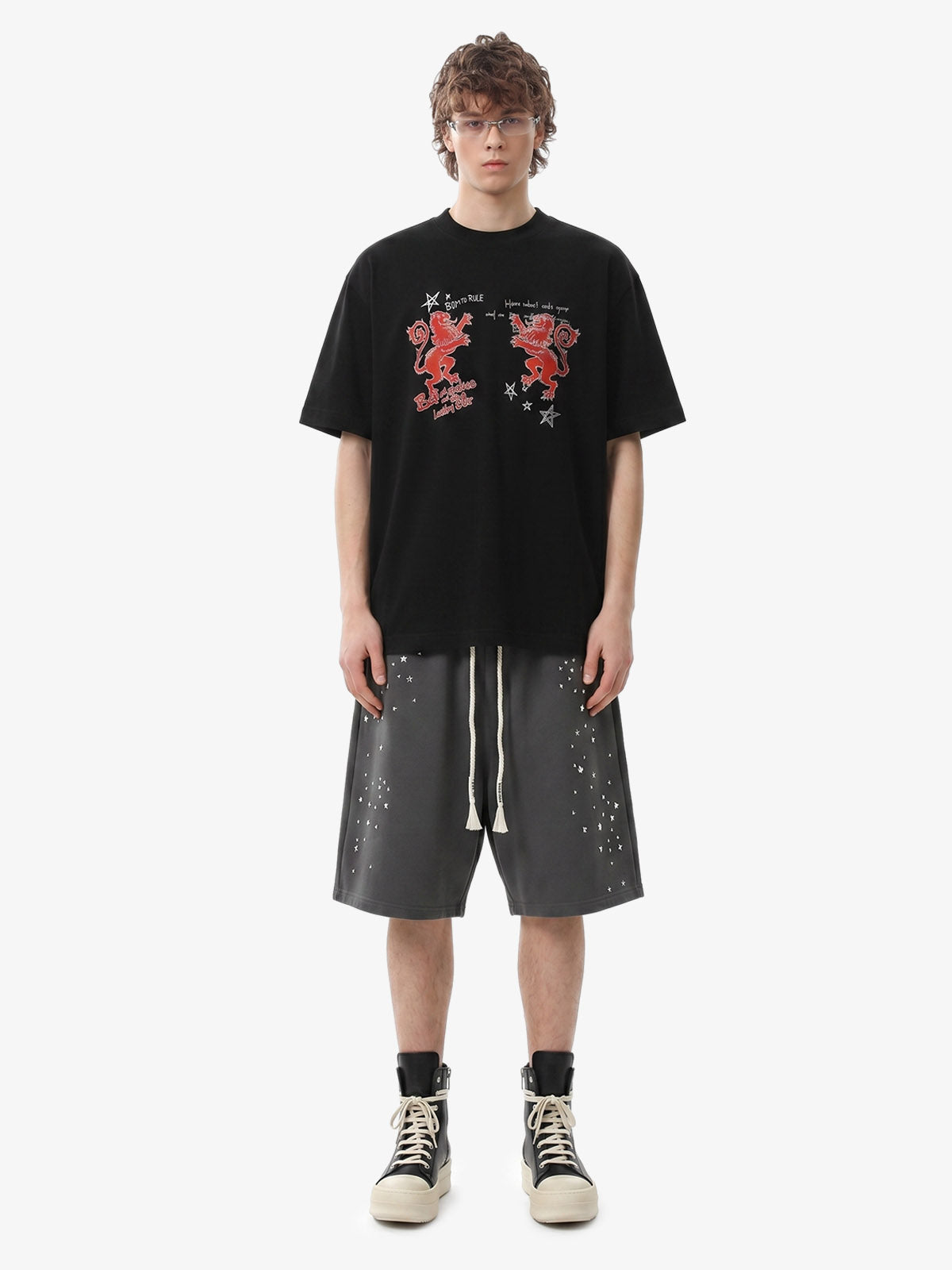 Studded Jersey Sweat Shorts - 2630