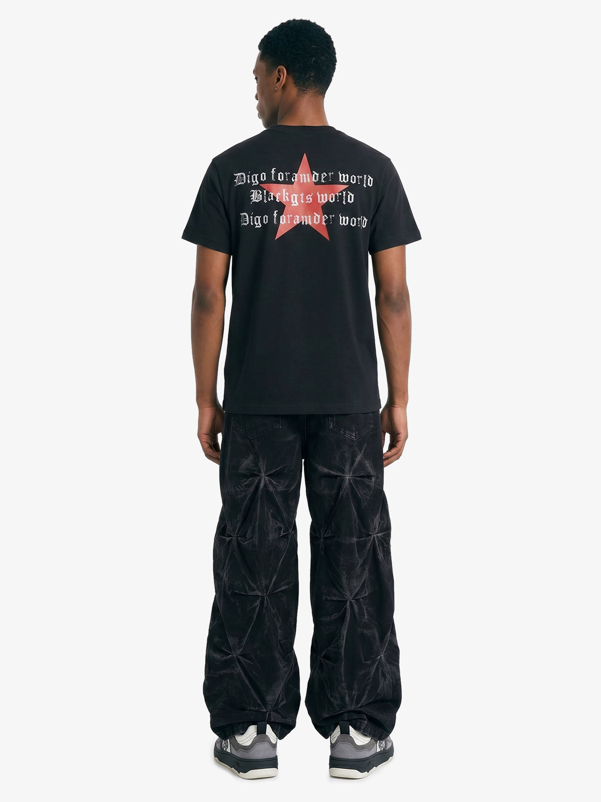 Cyber-Star Gothic Graphic T-Shirt