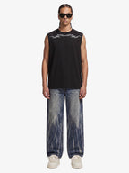 Studded Tribal Sleeveless T-Shirt