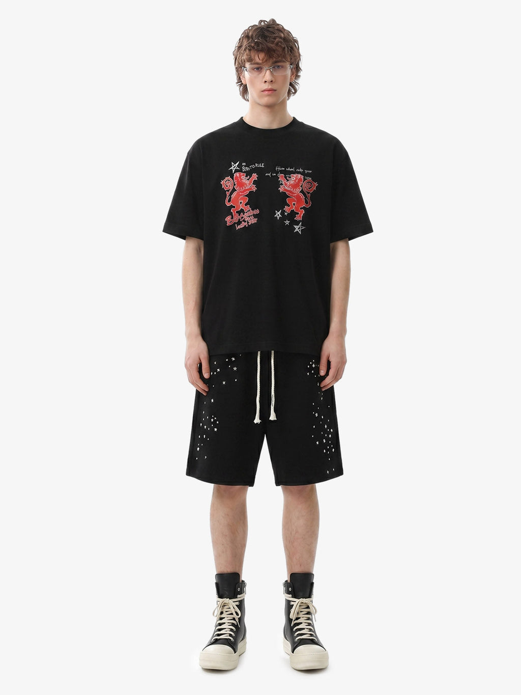 Studded Jersey Sweat Shorts - 2630