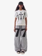 Gothic Cross Graphic Knit T Shirt