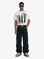 Gothic Statuette Cotton Jersey T-Shirt