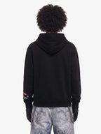 Detachable Hair Clip Decoration Zip Up Hoodie