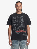 Cyber Portrait Graphic Oversized T-Shirt