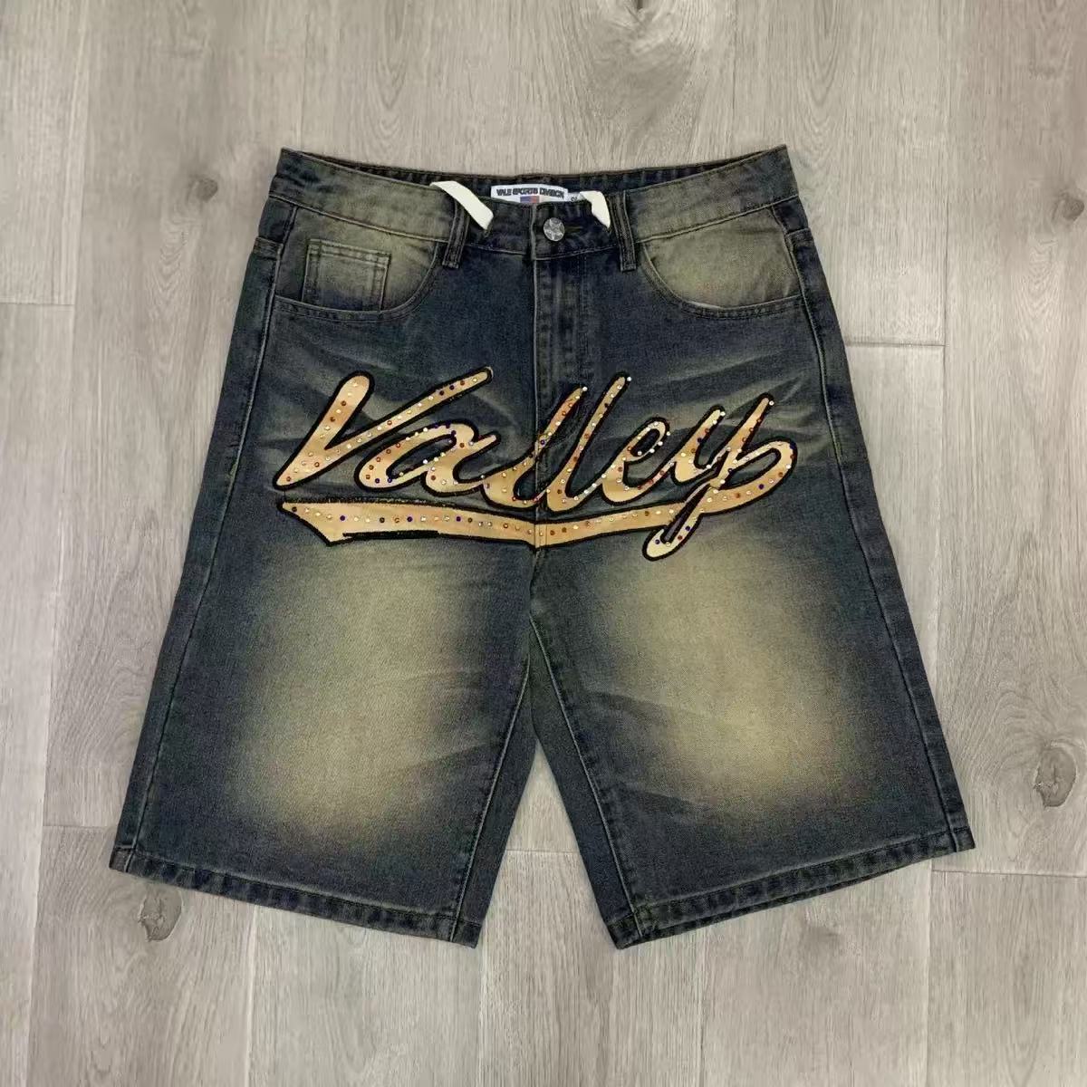 Vale Forever Skittles Jean Shorts 'Mid Blue'