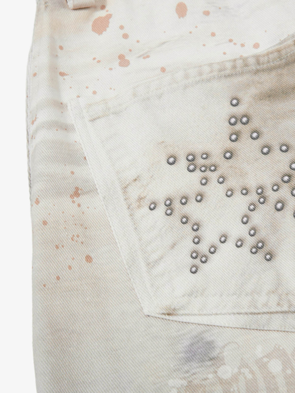 Wing Rivet Dirty Wash Jeans