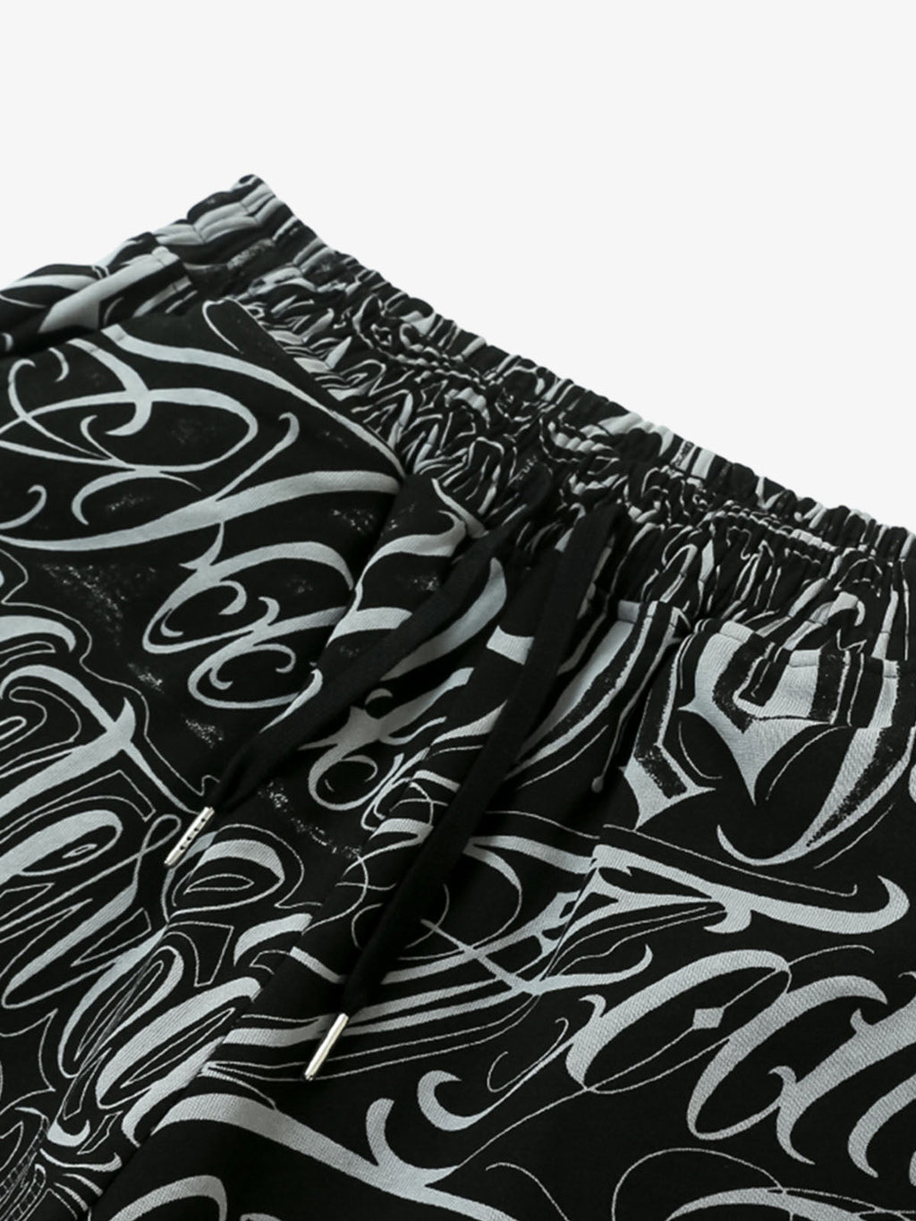 Black & White Graphic Lounge Shorts
