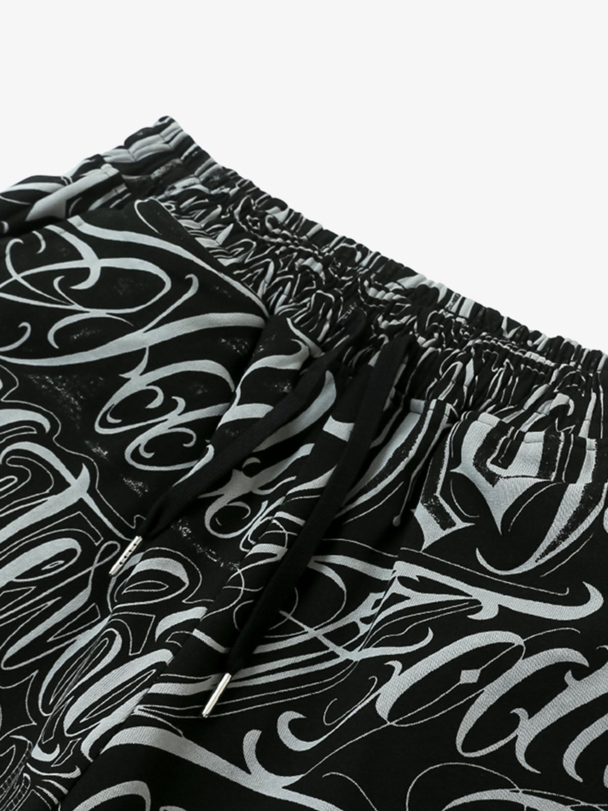 Black & White Graphic Lounge Shorts