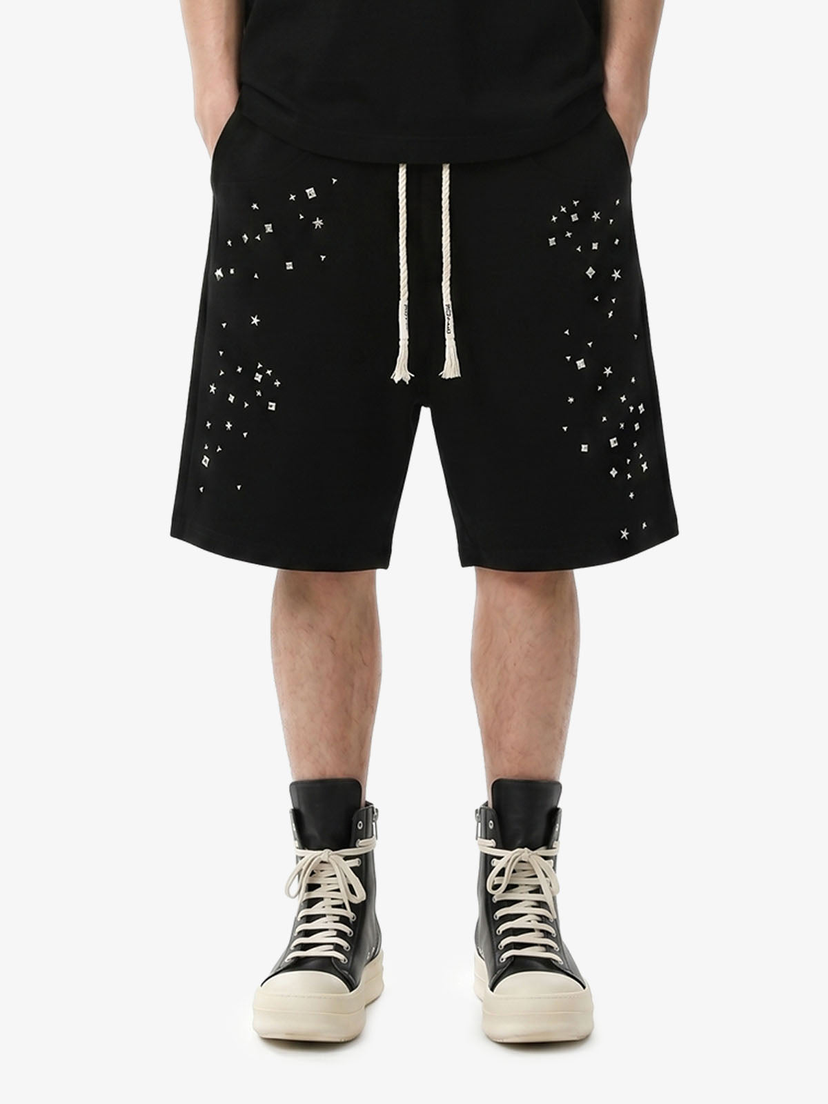Studded Jersey Sweat Shorts - 2630