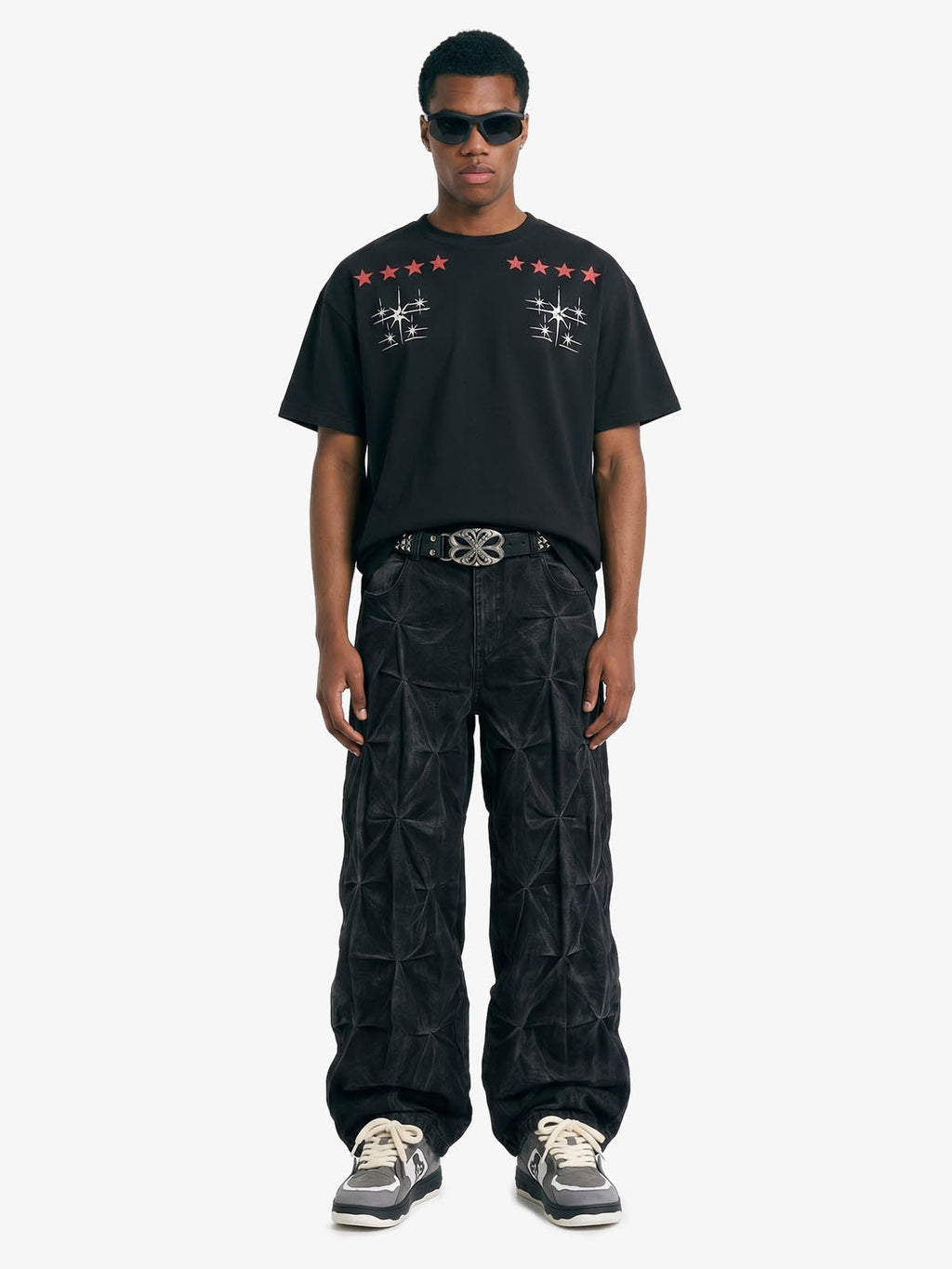 Cyber-Star Gothic Graphic T-Shirt