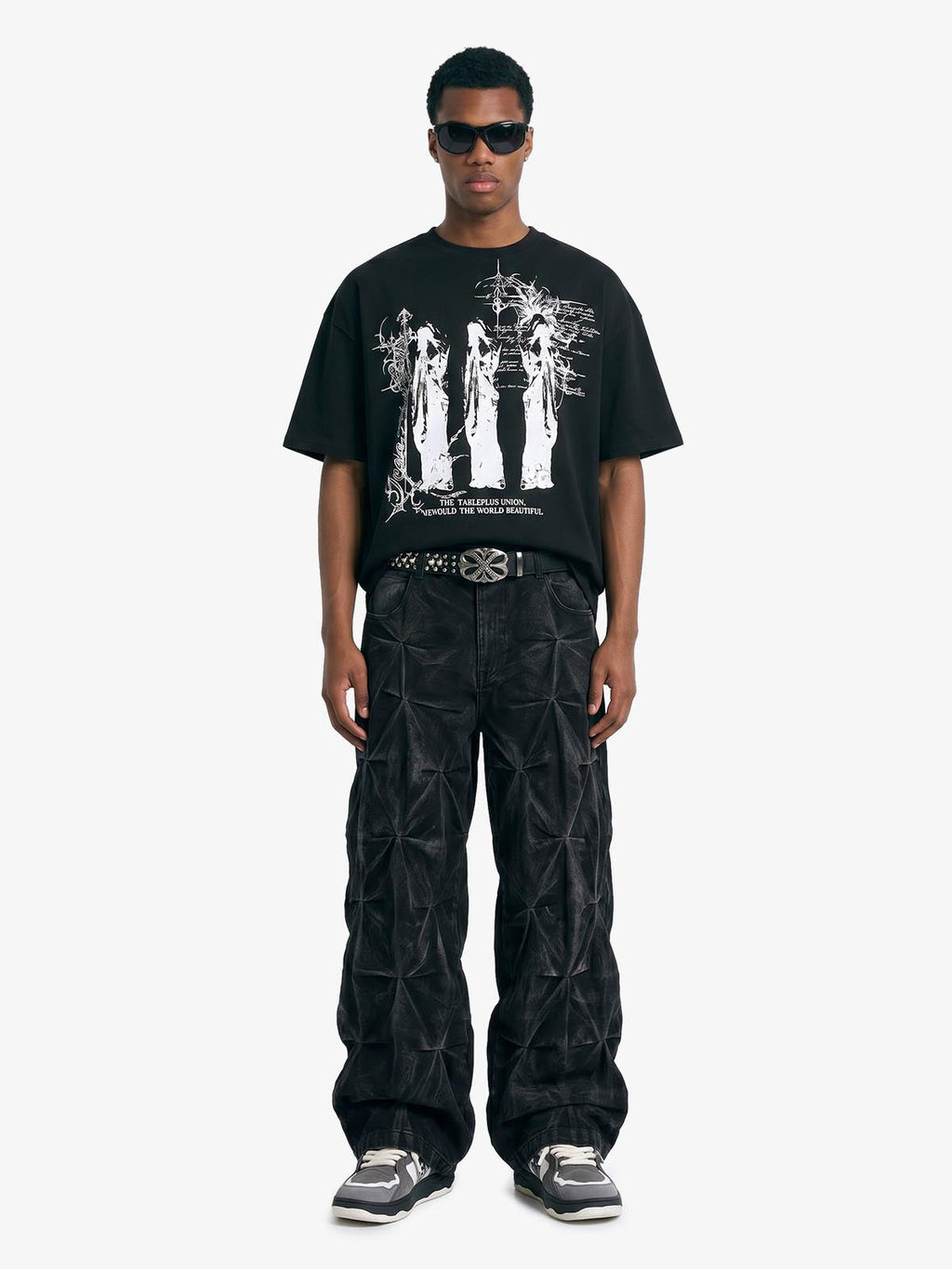 Gothic Statuette Cotton Jersey T-Shirt