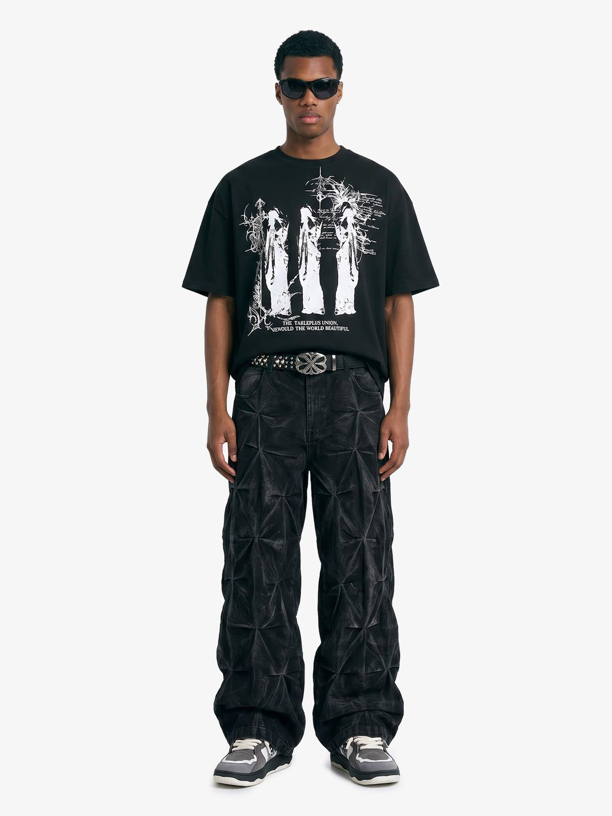 Gothic Statuette Cotton Jersey T-Shirt