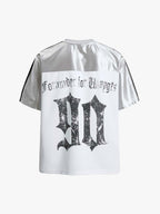 Supermade Gothic Chrome Mixed-Media Retro Jersey