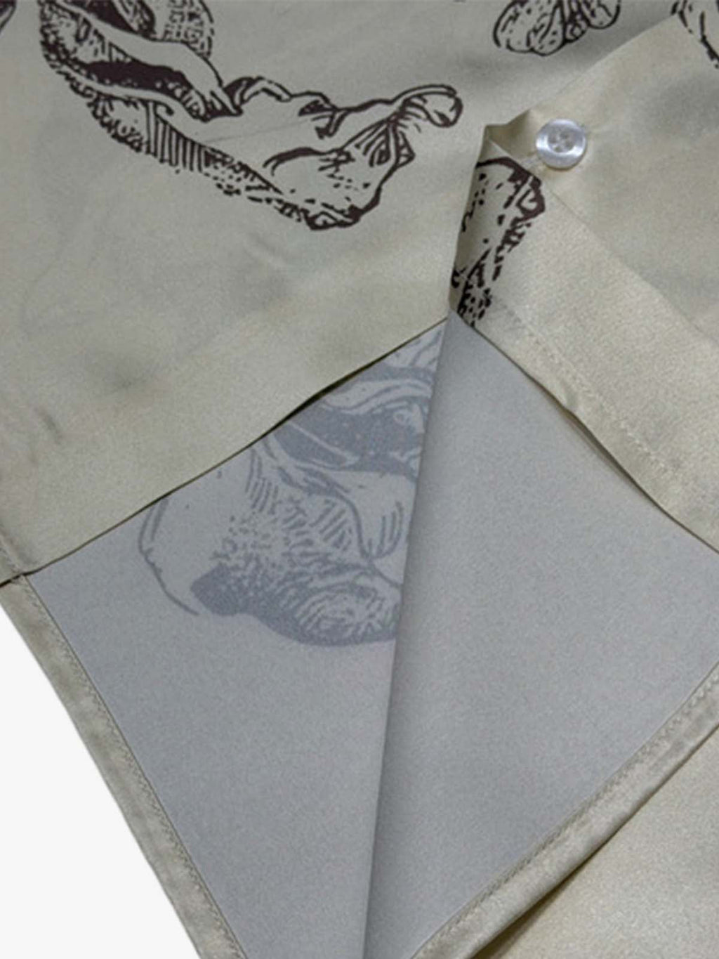 Cupid Angel Sketch Camp Collar Boxy Shirt