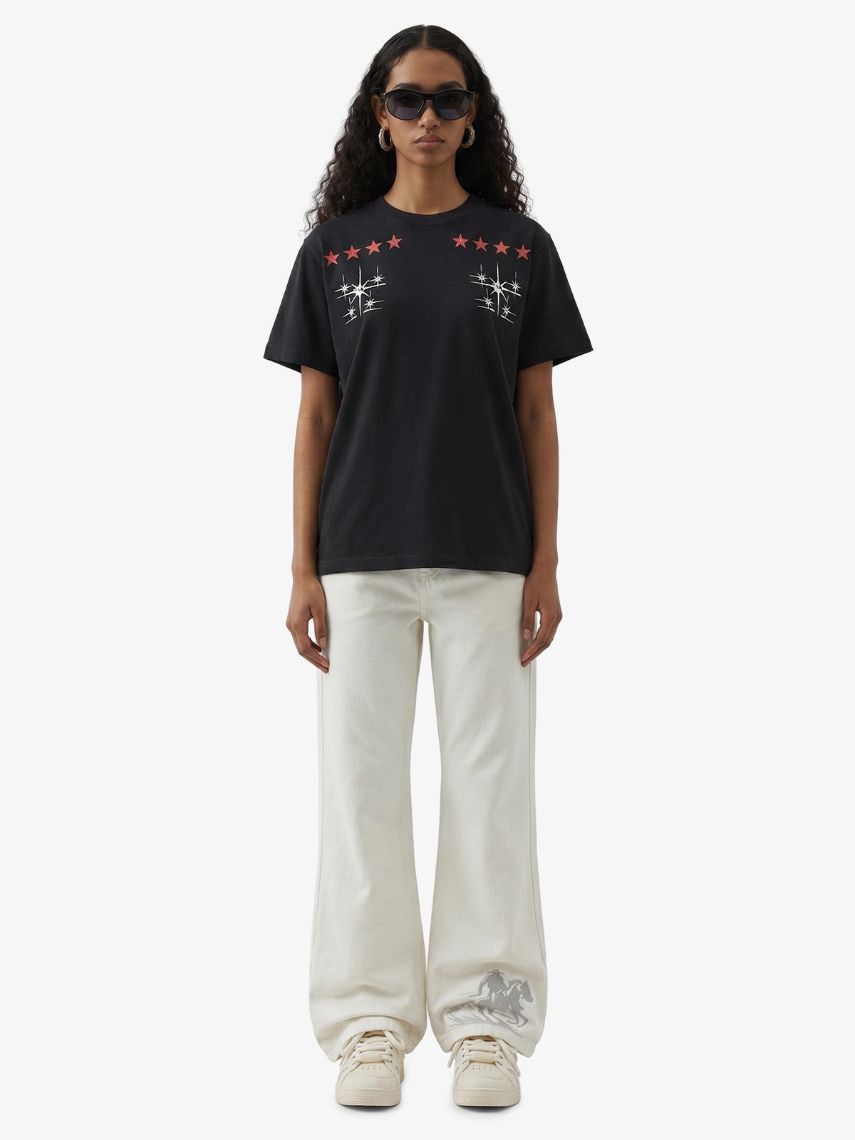 Cyber-Star Gothic Graphic T-Shirt