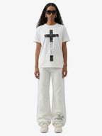 Distressed Cross Graphic T-Shirt