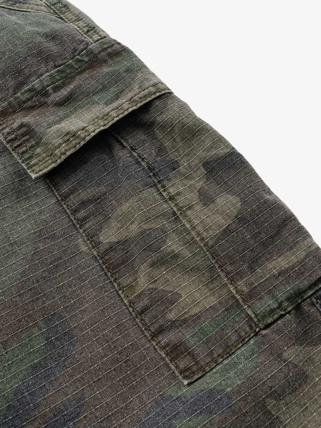 Camo 3/4 Length Cargo Pocket Shorts
