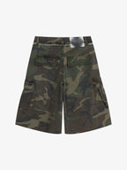 Camo 3/4 Length Cargo Pocket Shorts
