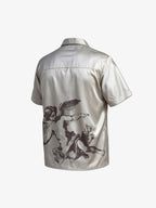 Cupid Angel Sketch Camp Collar Boxy Shirt