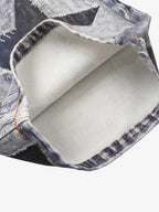 Punk-Style Baggy Wide-Leg Jeans