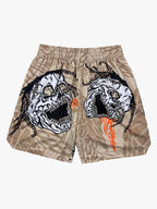 Skull Graphic Athletic Shorts