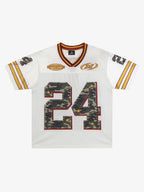 Camo Digital Print Mesh V-Neck Jersey