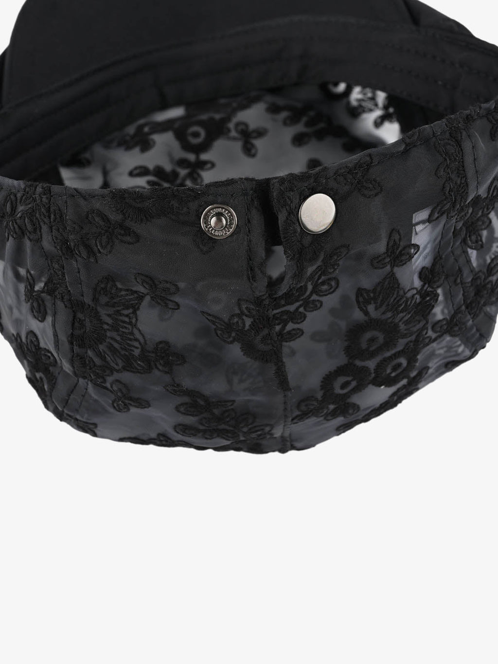 Embroidered Mesh Beret