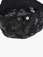 Embroidered Mesh Beret