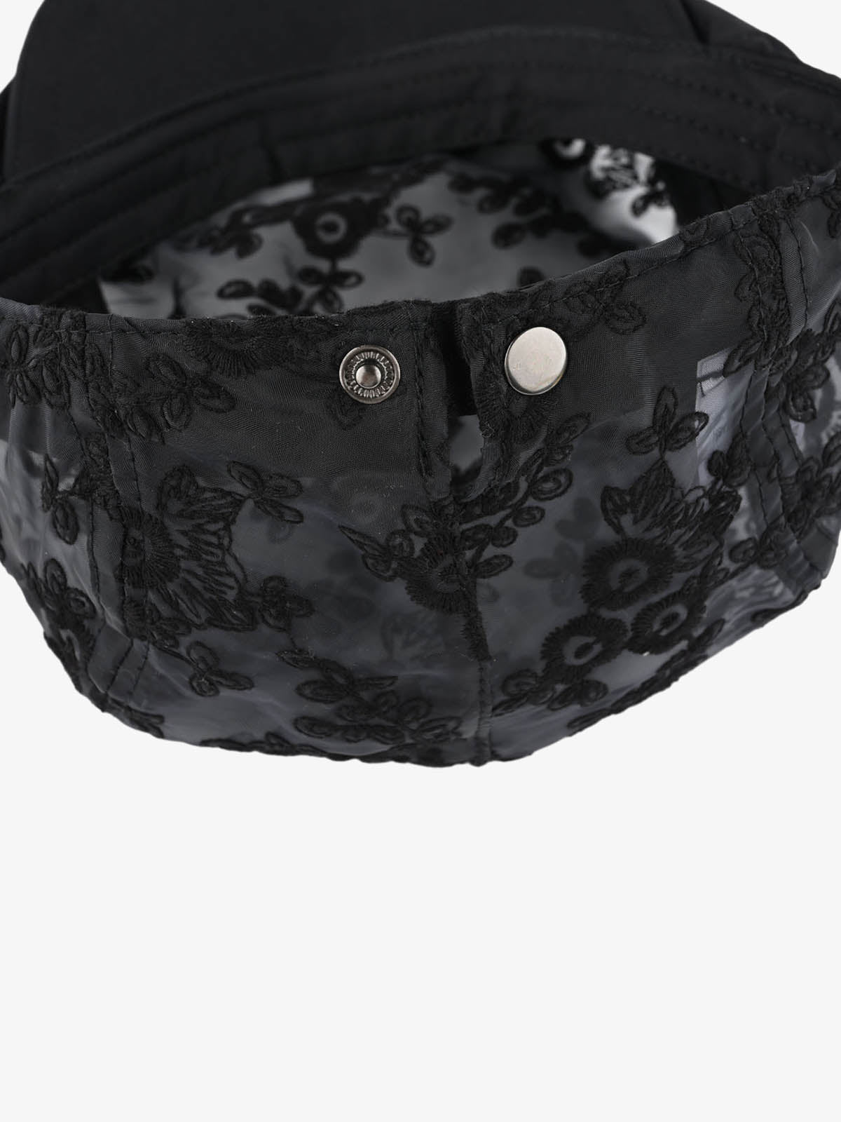 Embroidered Mesh Beret