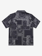 Vintage Bandana Patchwork Camp Collar Boxy Shirt