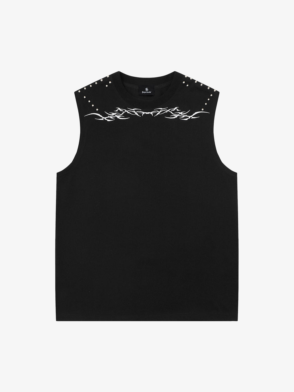 Studded Tribal Sleeveless T-Shirt