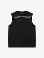 Studded Tribal Sleeveless T-Shirt
