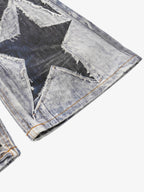 Punk-Style Baggy Wide-Leg Jeans